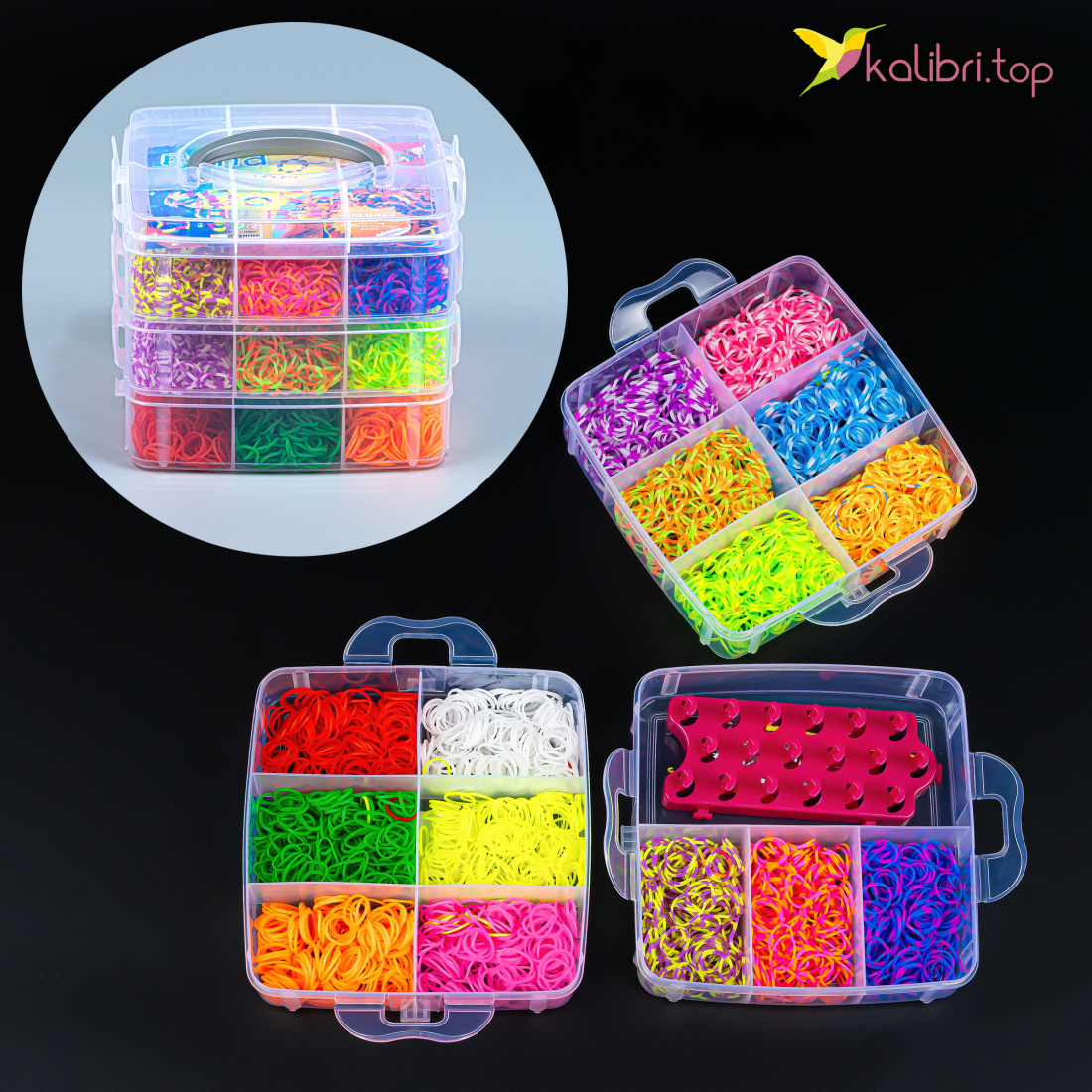 Набор резинок для плетения Сундучок оптом фото 01