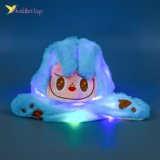 Светящиеся шапка Чудик голубая оптом фото 01