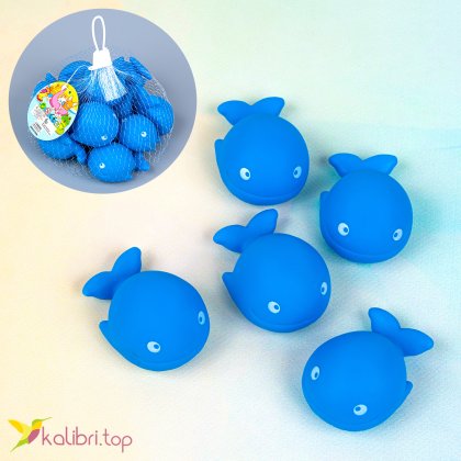 Игрушка для ванной пищащая Кит 6 см - Купить