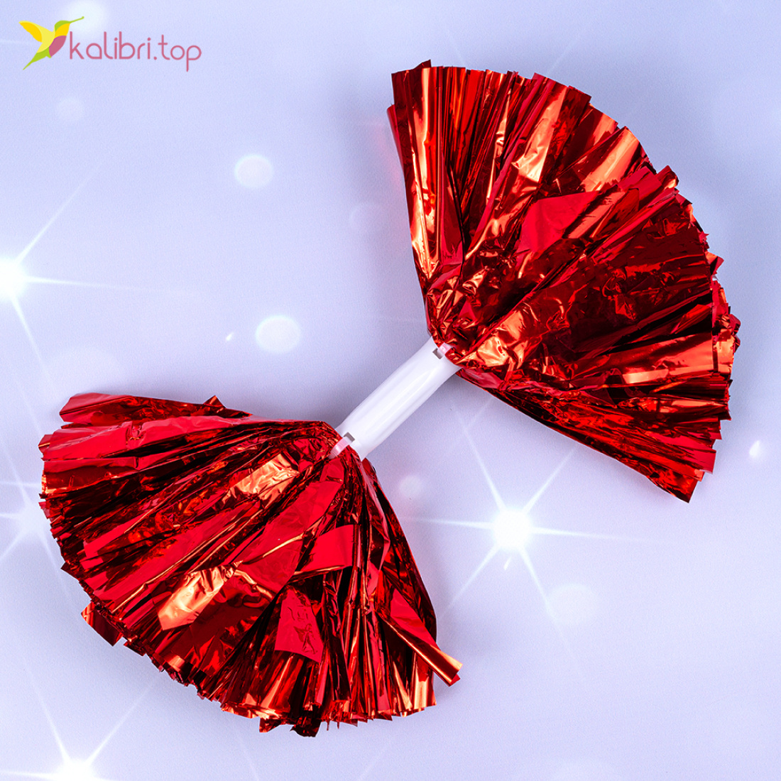 Помпони для черлідінгу Кулька червона 39 см, 100 г оптом фото 01 Помпони для черлідінгу Кулька червона 39 см, 100 г оптом фото 01