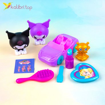 Игровой набор Аниме на фиолетовой машине 20 см - Купить