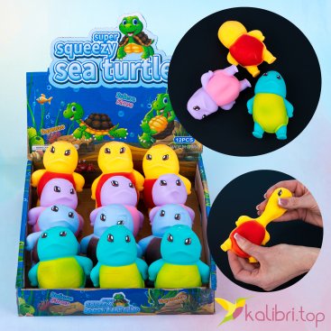Антистрес тягучка з піском Черепашка 9,5 см, 110 г - Купити