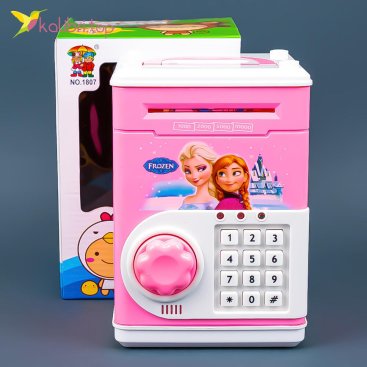 Дитячий сейф-скарбничка Дівчата рожевий 19 см - Купити