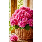 Алмазная мозаика цветы в корзине 40*50 см оптом фото 01