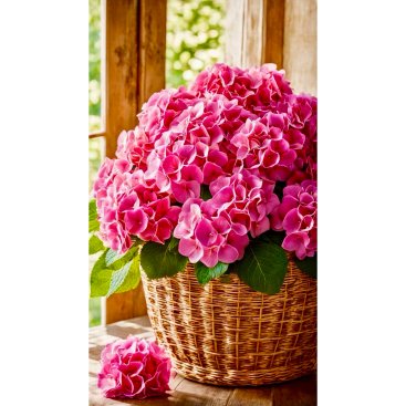 Алмазная мозаика цветы в корзине 40*50 см - Купить