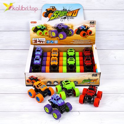 Машинки инерционные SPORTS 4WD 8,5 см - Купить