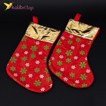 Шкарпетки, чобіт для подарунків Сніжинка великий 40 см - Купити