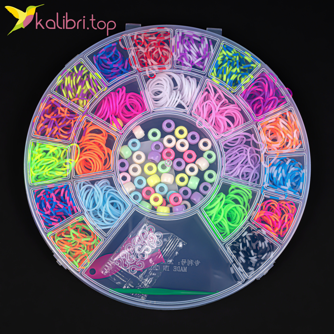 Набор резинок для плетения Большой микс 20 см оптом фото 02