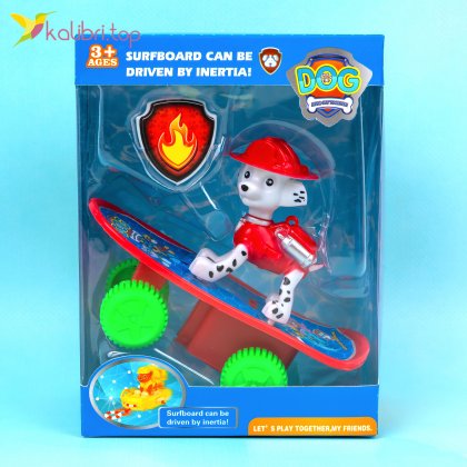 Игрушка Собачка красная на скейте 13 см - Купить