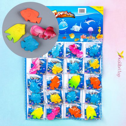 Игрушка растущая в воде Рыбки 6 см - Купить