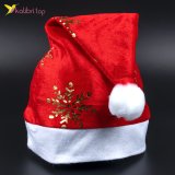 Новорічна шапка сніжинка червона 40 см оптом фото 01 Новорічна шапка сніжинка червона 40 см оптом фото 01