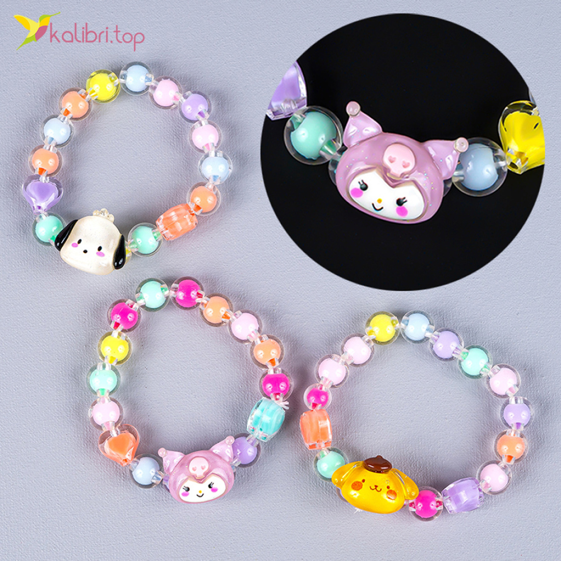 Дитячі браслети на руку Аніме 12 штук оптом фото 01 Дитячі браслети на руку Аніме 12 штук оптом фото 01