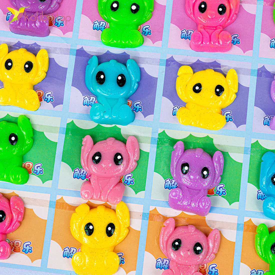 Антистрес вухань кольоровий на листі 4,5 см оптом фото 02 Антистрес вухань кольоровий на листі 4,5 см оптом фото 02