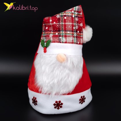 Новорічна шапка Santa 40 см - Купити