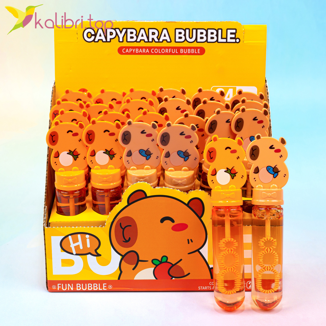 Мильні бульбашки Капібара 14 см оптом фото 01