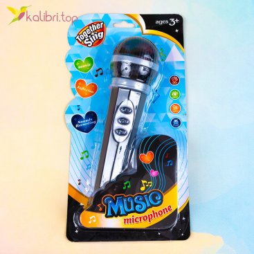 Игрушка микрофон звуковой, подсветка Рок 19 см - Купить