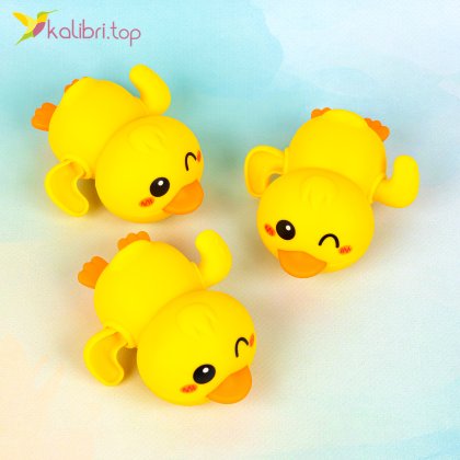 Игрушка для ванной заводной утёнок Гребун 10 см - Купить