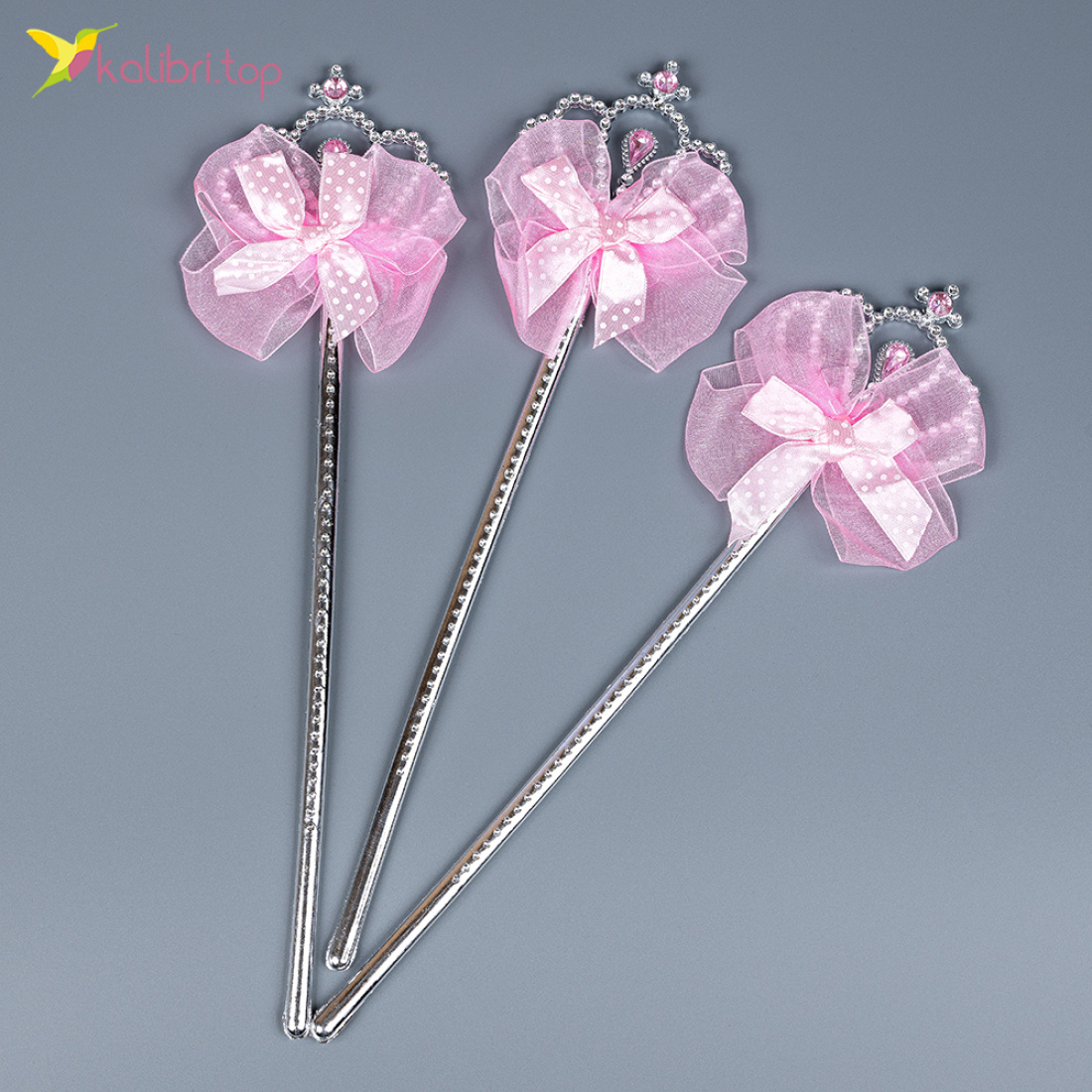 Чарівна паличка Коронка з бантиком 32 см оптом фото 01 Чарівна паличка Коронка з бантиком 32 см оптом фото 01