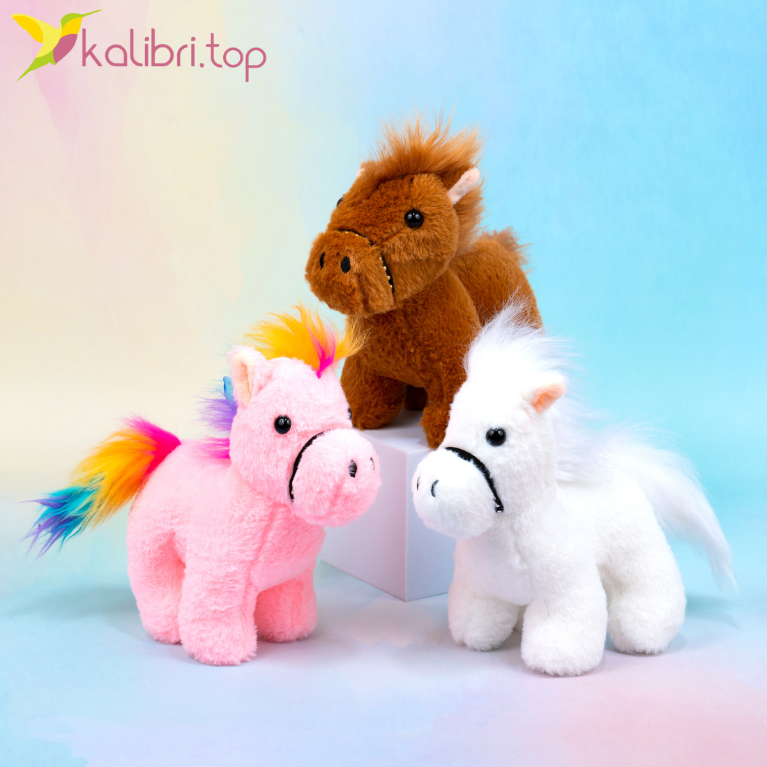 Мягкая игрушка Пони Яркие 22 см оптом фото 01