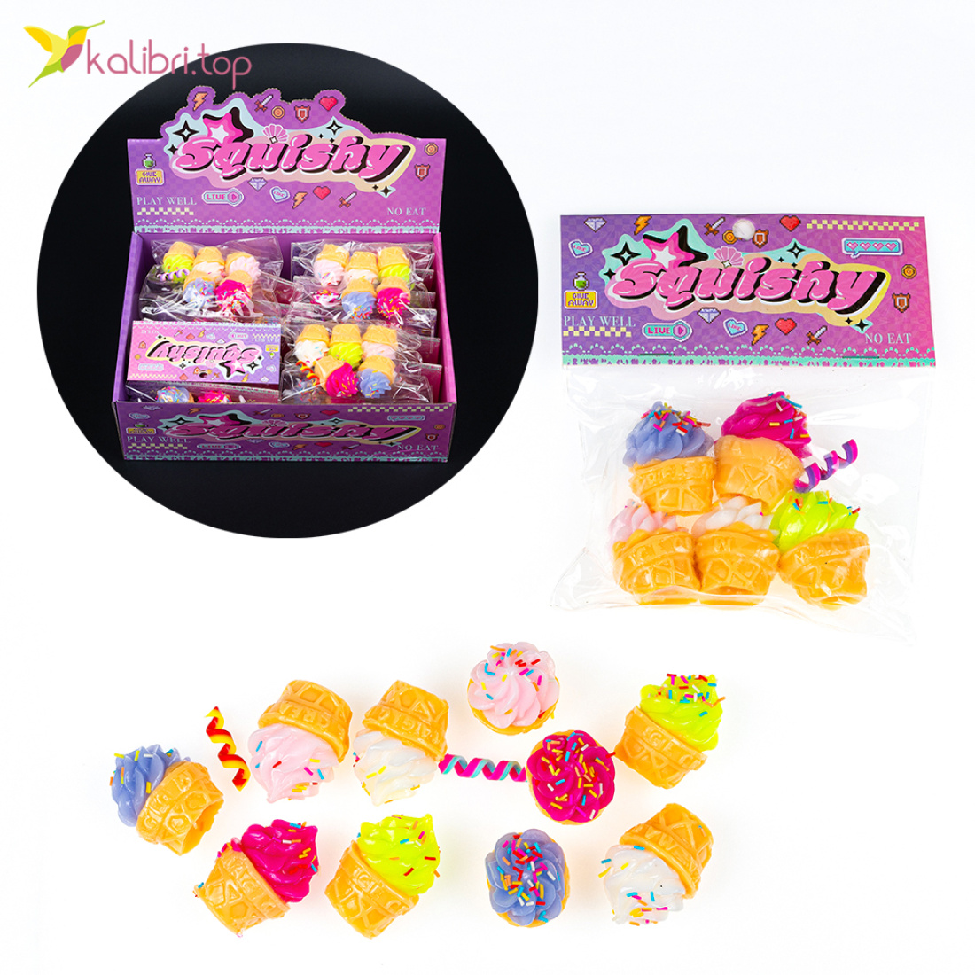 Іграшки антистрес Тістечка 45 см, 95 г оптом фото 01 Іграшки антистрес Тістечка 45 см, 95 г оптом фото 01