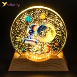 Нічник плоский скляний хлопчик на ракеті 8 см оптом фото 01 Нічник плоский скляний хлопчик на ракеті 8 см оптом фото 01