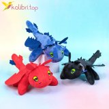 М'яка іграшка Дракони Триколірні 29 см оптом фото 01