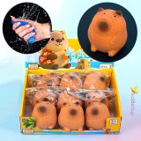 Антистресс брызгалка водой капибара 7 см, 40 г оптом фото 01