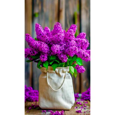 Алмазная мозаика сирень в мешочке 40*50 см - Купить