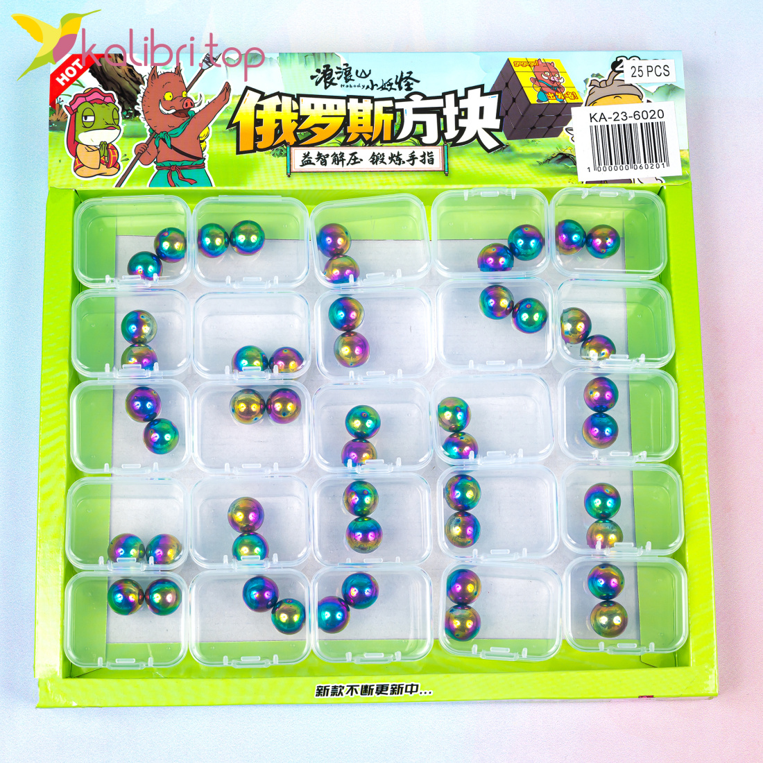 Магніт тріскачка Хамелеон 25 пар оптом фото 01